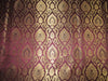 Silk Brocade Fabric wine x metallic gold 44" wide BRO705[1]