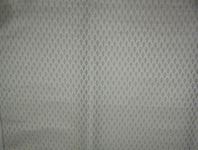 Silk Brocade Fabric ivory x metallic gold color 44" wide BRO706[5]