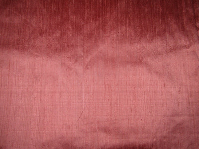 100% pure silk dupioni fabric salmon 54&quot; with slubs by the yard