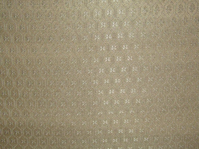Silk BROCADE FABRIC creamy gold color 44" wide BRO375[4]
