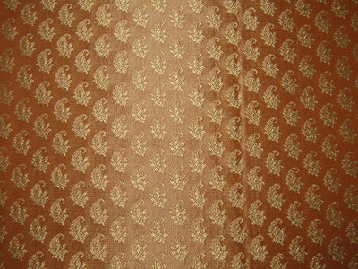 Brocade fabric Brown X Gold COLOR 44" wide BRO778[3]