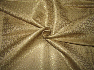 Silk brocade fabric gold color x metallic gold vestment 44" wide BRO707A[3]