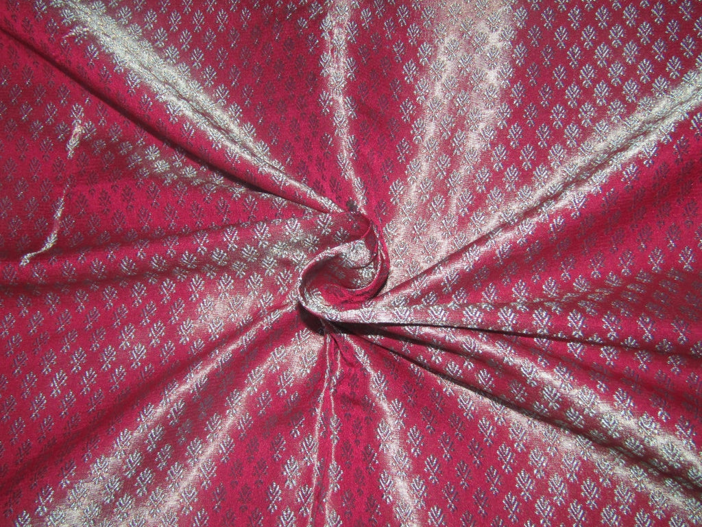 Brocade fabric Pink X Blue color 44" wide BRO778[4]