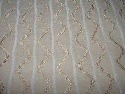 White cotton metallic jacquard fabric 44&quot; by the yard