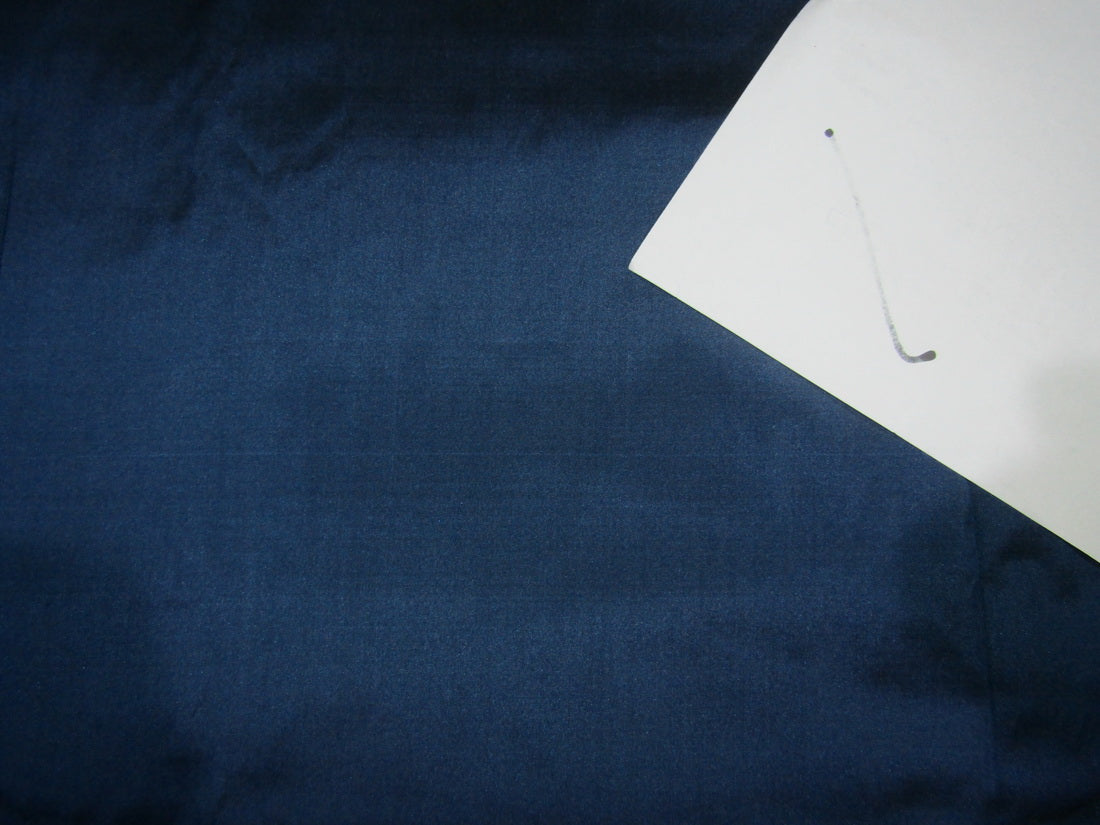 100% PURE SILK DUPIONI fabric DEEP BLUE color 54" wide DUP282