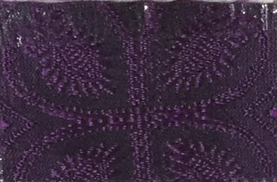 SILK BROCADE FABRIC AUBERGINE X BLACK COLOR 44" wide BRO243[2]