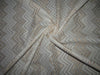 White cotton metallic jacquard fabric 44" wide