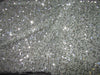 Blueish grey Net Fabric with silver color SEQUENCE lycra 58&quot; Wide FF36[7]