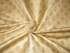 Silk Brocade fabric gold x metallic gold color 44" wide BRO781[2]
