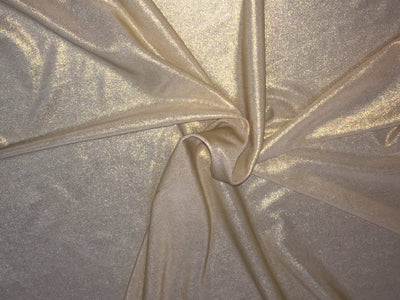 100% polyester metallic gold lycra colour stretch fabric 58&quot; wide B2#115[9961]