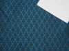 BROCADE FABRIC Blue &amp; Black COLOR 44" wide BRO288[3]