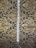 silk Brocade fabric Navy Blue x metallic gold Color 44" wide BRO708[4]