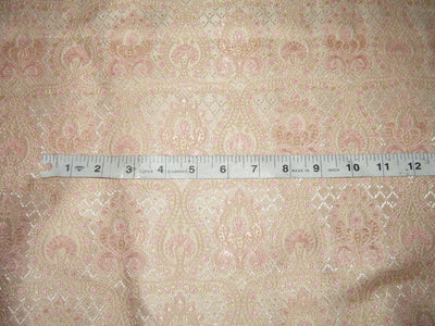 Brocade fabric pink x gold color Jacquard 58" wide BRO785[2] of each solid and jacquard