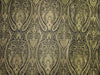 Silk Brocade fabric Paisleys Black x metallic gold Color 44" wide BRO712[1]