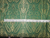 Silk Brocade fabric Dark green x metallic gold Color 44" wide BRO712[4]