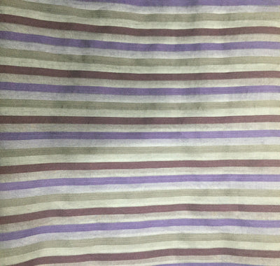 100% silk organza multi color stripes fabric 54&quot; by the yard
