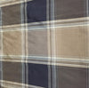100% PURE SILK DUPIONI FABRIC black and brown PLAIDS 54&quot; wide