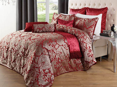 Silk taffeta jacquard fabric Rusty Red &amp; Caramel Gold 54&quot; wide TAFJAC1
