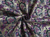 SILK BROCADE FABRIC Pink,Purple,Dark Green &amp; Metallic Gold color BRO289[3]