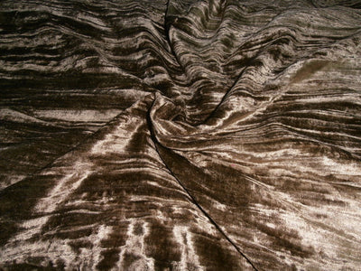 100% Crushed Velvet Antique Gold Fabric 44" wide [5612]