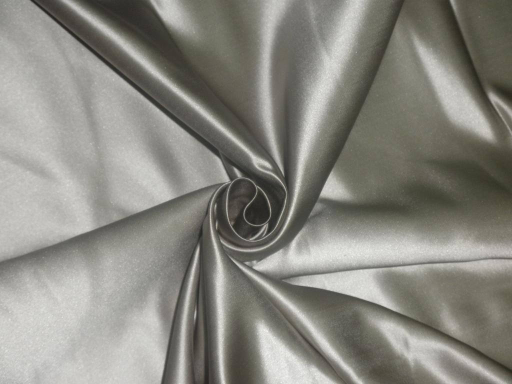 Light Silver colour Silk Dutchess Satin fabric