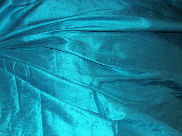 100% Pure SILK Dupion FABRIC neon blue colour 54&quot; wide with slubs*MM5[1]