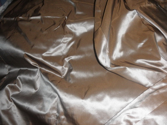 SILK TAFFETA FABRIC HOT CHOCOLATE 60&quot; wide