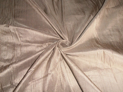 100% PURE SILK DUPION FABRIC SAND colour 54&quot; wide WITH SLUBS