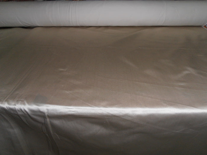 53 momme sand beige Polyester Duchess Satin - Majestic 54&quot; wide