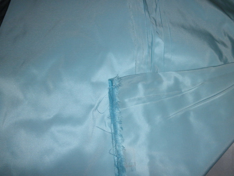 Silk Taffeta Fabric pale sky Blue continuous piece 54&quot; wide