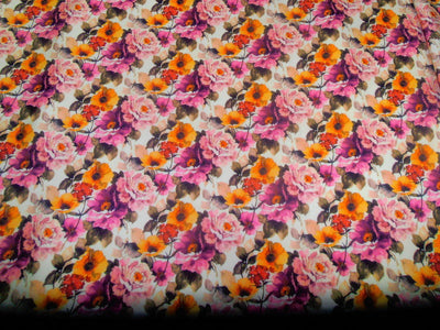 floral print Scuba Knit fabric 59&quot; wide-thin for fashion wear-thick[8007]