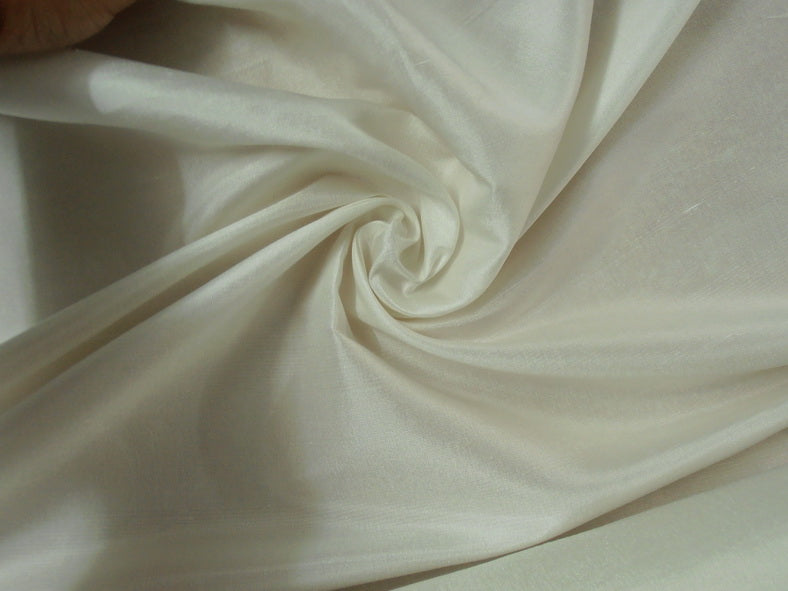 26 mm 100% Pure Silk Imported  dupion fabric 44&quot;[ivory colour]