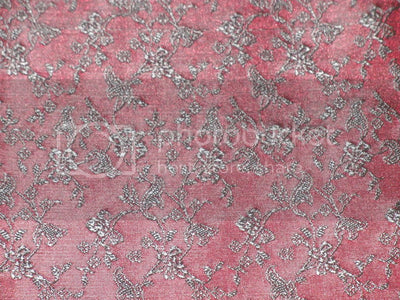 Spun Brocade Fabric Black & Wine 44&quot; wide