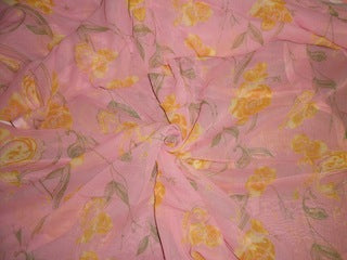 Printed voile fabric 36&quot;x44&quot;