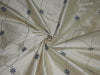 SILK DUPIONI Cream color with EMBROIDERY DUPE19
