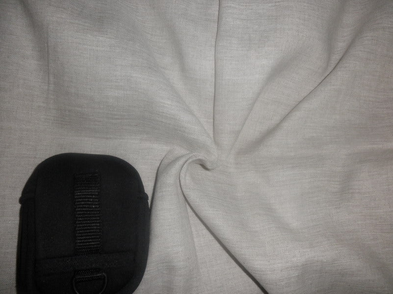 100 % pure linen fabric light grey colour 58" wide [2255]