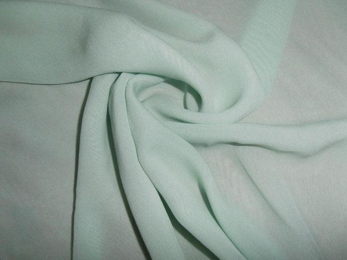 16 mm Silk georgette 54&quot; wide~ sea green