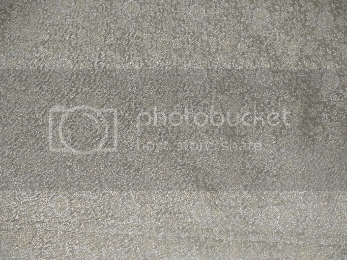 Silk Brocade fabric Cream Colour 44" wide