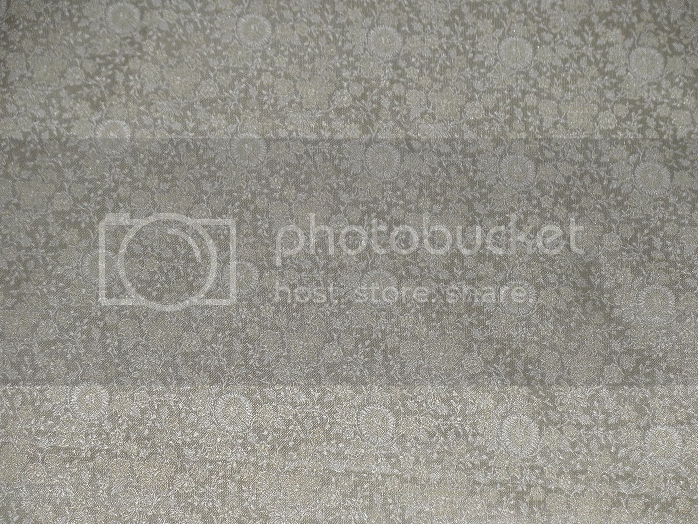 Silk Brocade fabric Cream Colour 44" wide