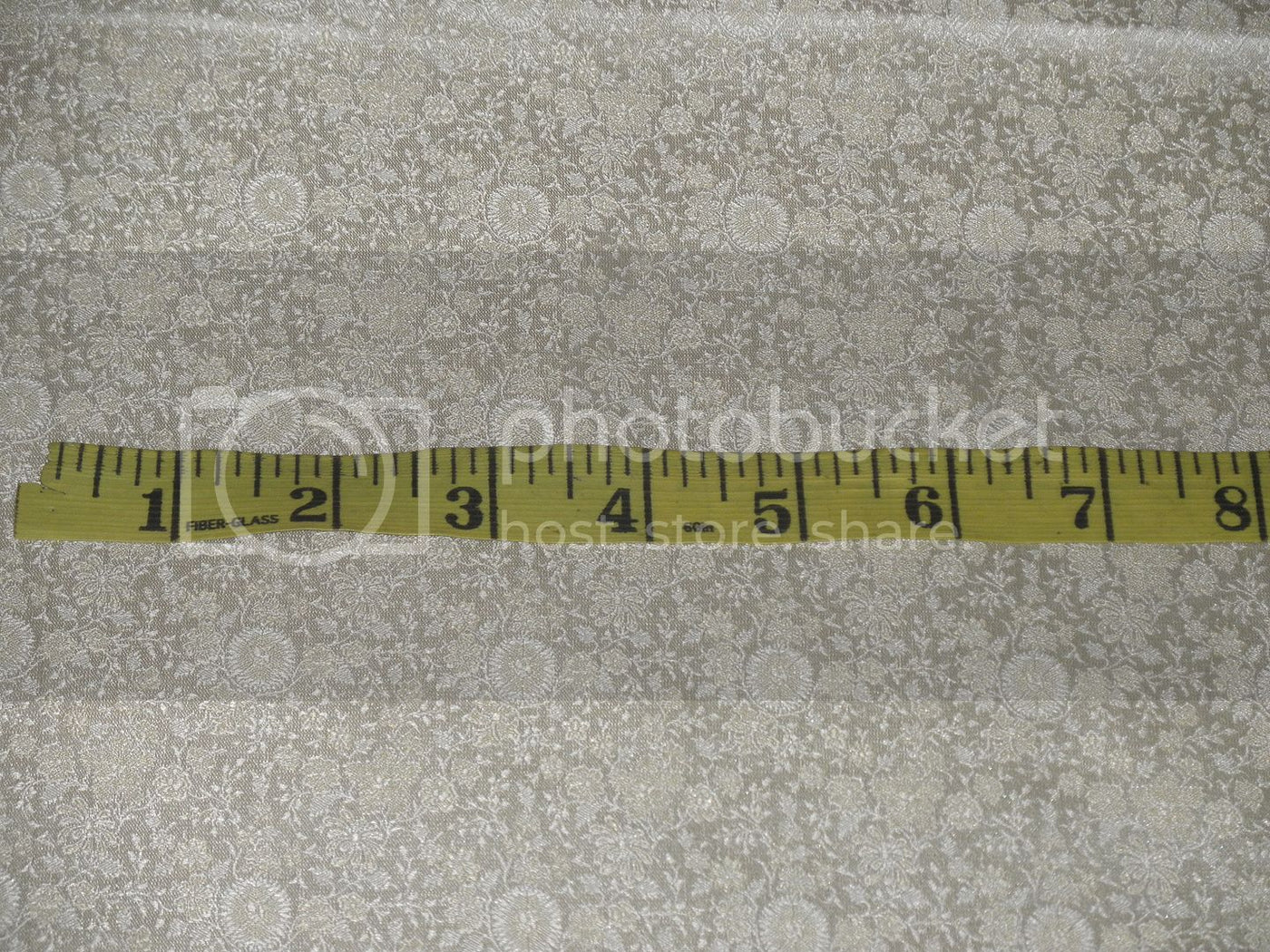 Silk Brocade fabric Cream Colour 44" wide