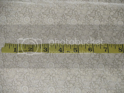 Silk Brocade fabric Cream Colour 44" wide