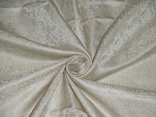 Silk Brocade fabric Cream Colour 44" wide