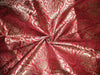 PURE SILK BROCADE FABRIC Red & Metallic GOLD COLOUR 44" wide BRO219[5]