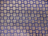 Silk Brocade fabric Blue & Metallic Gold Color 44" wide BRO221[6]