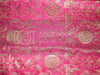 Brocade fabric Pink &amp; Metallic Gold color 44" wide BRO229[1] available for bulk preorder