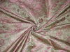SILK BROCADE FABRIC Pink,Light Gold & Golden Olive color 44" wide BRO230[1]  available for bulk preorder