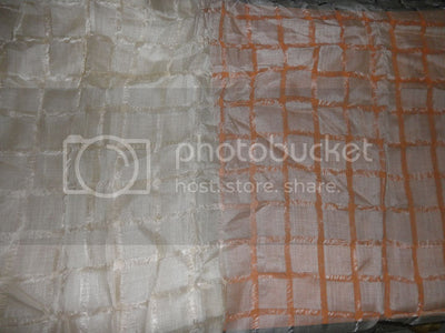 TUSSAR SILK FABRIC WITH SILK PLAIDS 44&quot; WIDE