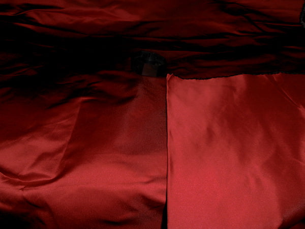 53 momme Polyester Dutchess Satin 54" wide-red x black