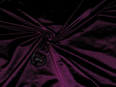 53 momme Polyester Dutchess Satin 54" wide-aubergine x black