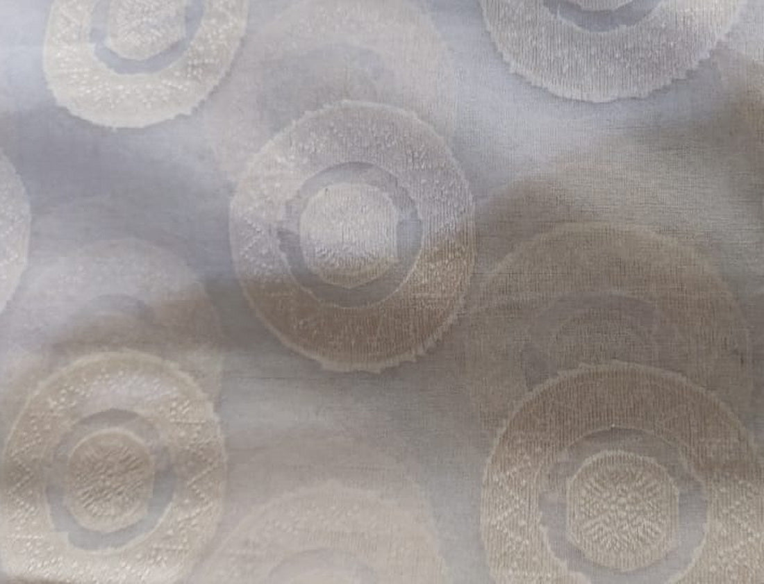 100% silk organza jacquard fabric 54&quot; by the yard